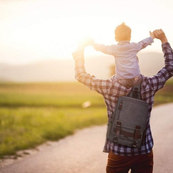 Retro Crossbody Bag Sling Bag Canvas Messenger Bag for Men Women Shoulder Bag Cr - Picture 6 of 6